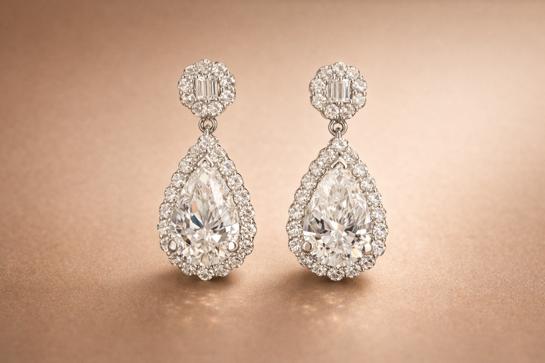 Luminous Teardrop Radiance Earrings