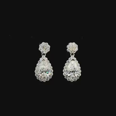 Luminous Teardrop Radiance Earrings
